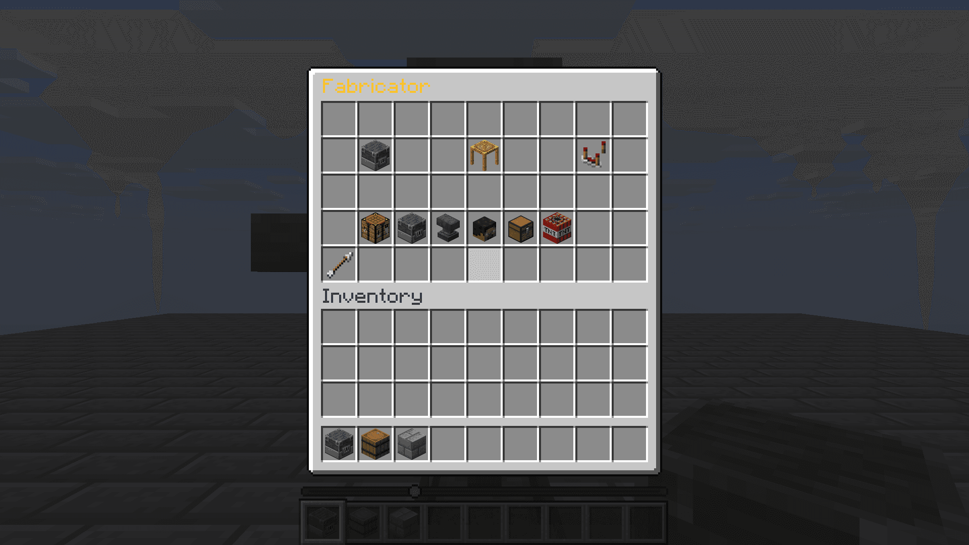 Placed RDQ Fabricator with its in-game controller open