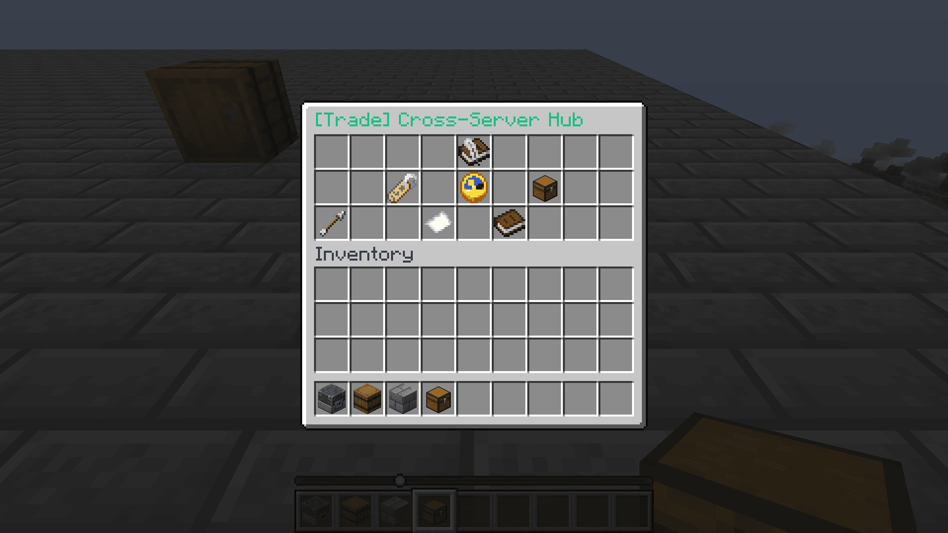 RDR in-game trading hub with target, session, inbox, and history controls